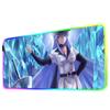 esdeath Mouse Pad RGB Gaming Mousepad Big LED Pad PC Desk Mat Luminous Mouse Pad Large Keyboard Mats Table Rug With Backlit