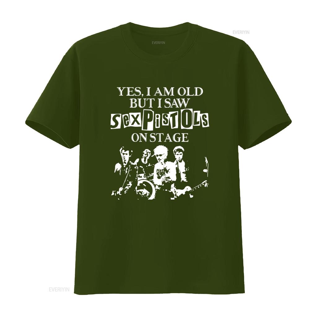 Sex Pistols Rock Band On Stage T Shirt Vintage Punk Style Hip Hop Black S 234XL YES I AM OLD BUT SAW vintage Washed Versatile