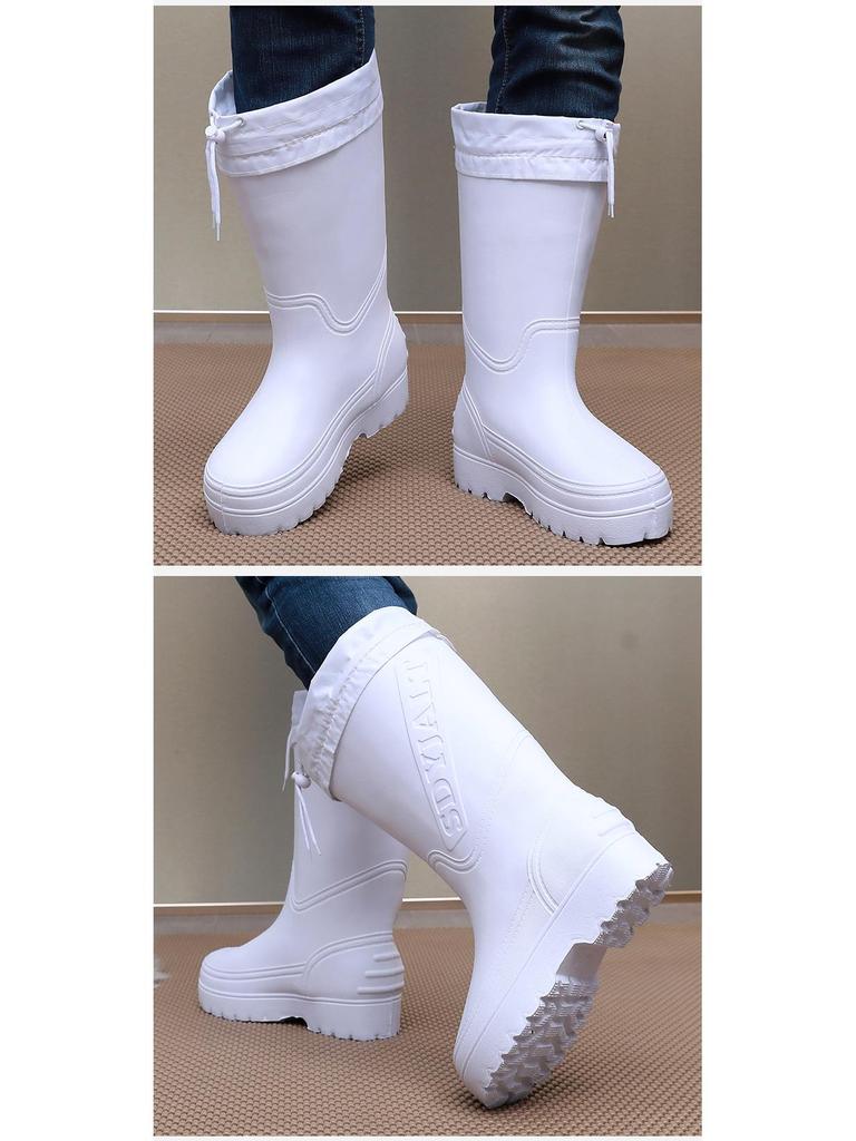EVA Ultralight Plus Non-Slip Cotton Rain Boots for Men & Women - Ideal for Winter, Oil Resistant, Perfect for Fishery & Cold Storage.
