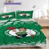 Biancheria da letto con spirito di squadra dei Boston Celtics(1 * copripiumino + 2 * federa, senza nucleo)Regalo di compleanno di Natale Copripiumino e federa