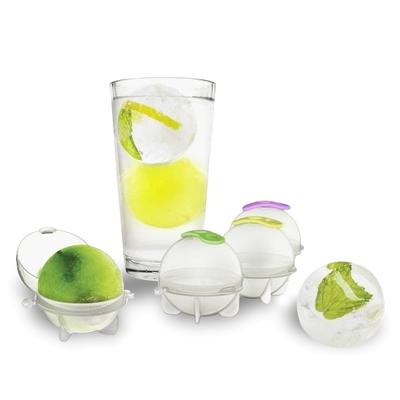 Ball-shaped Ice Cube and Chocolate Molds