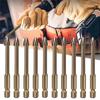 Cross Hex Drill Bit Set For Concrete Porcelain Tile Glass Metal Professional Multifunction Triangle Drill Bits Kit Tools Carbide