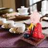 1pcs Solar Powered Bobble Shaking Head Monk Ornaments Buddhist Monk Figurines Statues Car Home Office Decorations