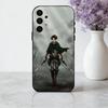 L-Levi A-Ackerman A-Attack O-On T-Titans phone Case For Samsung Galaxy A73,A72,A71,A70,A53,A52,A51,Others Soft Black Shell