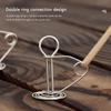 Pack of 10 Spring Deck Pegs Rope Buckles Portable Stainless Steel Windproof Retractable Awning Tent Stake Hooks Camping Tool