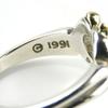 Used TIFFANY&Co. Ring Heart Ribbon EU#49.5 Silver925/K18 Yellow Gold 3.2g Silver Yellow Gold