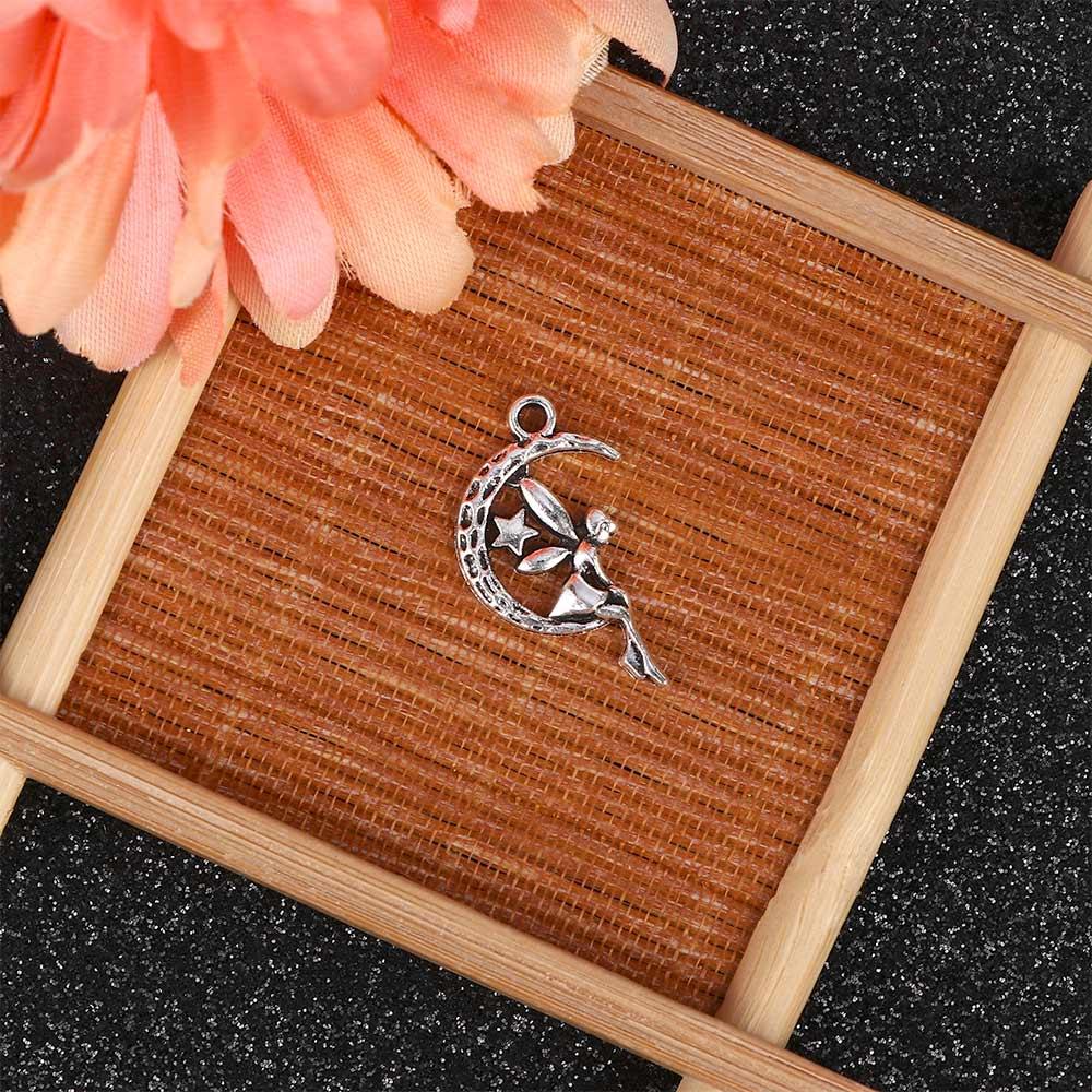 Tibetan Silver Fairy Angel Pendants DIY Bracelet Jewelry Making Charms Accessories Necklace