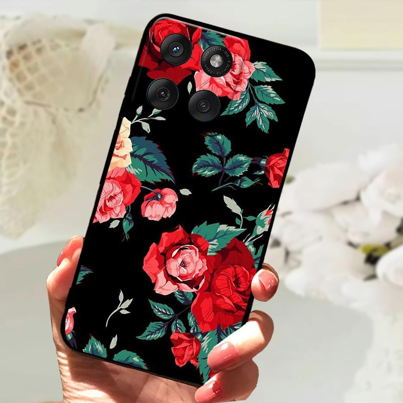 Modne Etui Dla Motorola Edge 60 Fusion 5G Odporny na Wstrząsy Zderzak Miękkie Pokrowiec na Telefon Dla Moto Edge60 Fusion Silikonowe Ochronne Etui