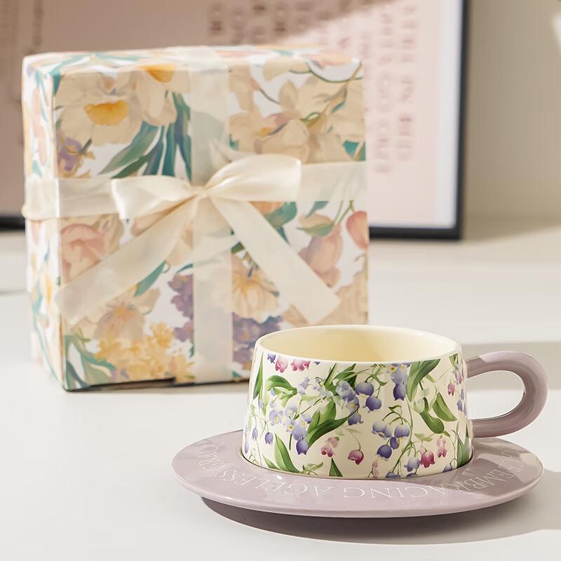 Shangqi Ceramic Coffee Cup & Saucer Set