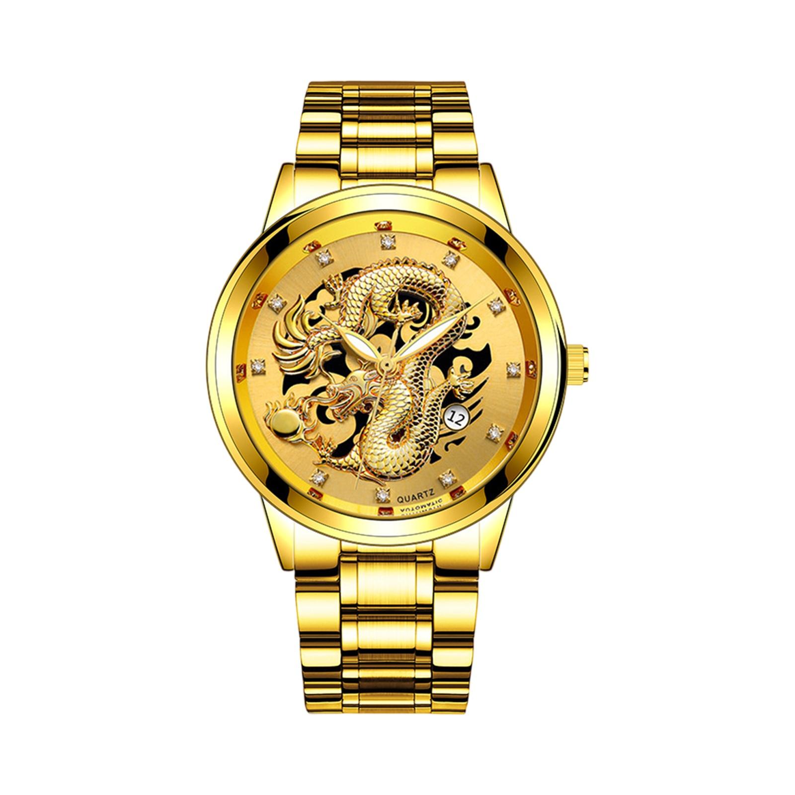 

Мужские водонепроницаемые светящиеся наручные часы-будильник для бега One Size золотой