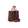 COACH Field 22 Classic Carriage Logo Print Leather Tote Bag Tote Bag Shopping Bag Shoulder Crossbody Handbag Small Women’s Brown Pink Color Blocking