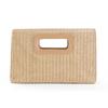 Women Clutch Women's Fashion Chain Dinner Straw Bag Woman Summer Casual Vacation Shoulder Bag Female Large Purse 2024