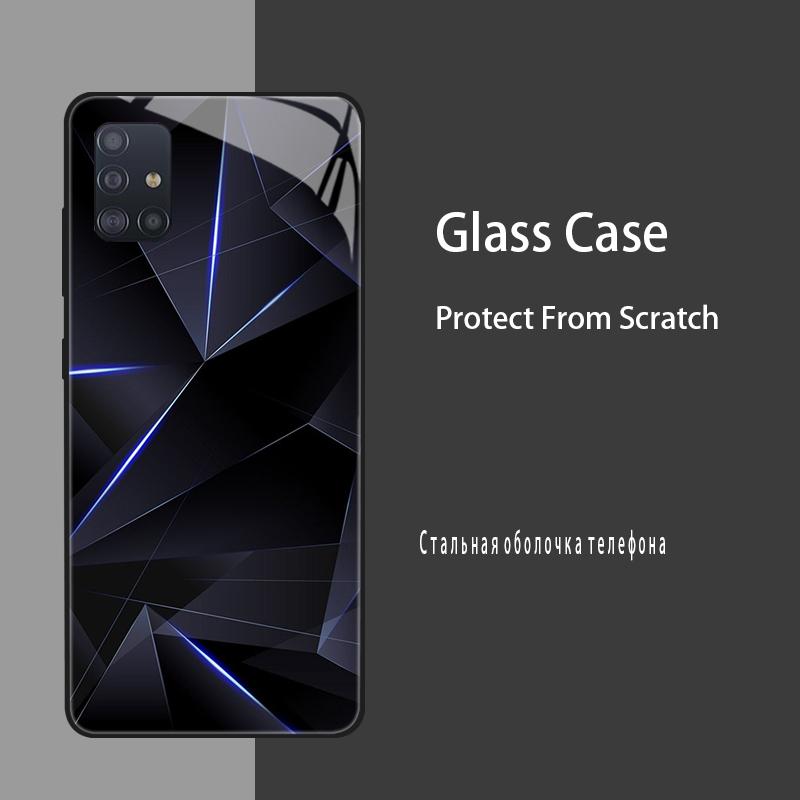Case For Samsung Galaxy A51 Cases Tempered Glass Case For Samsung Galaxy A31 A71 Bumper A 51 71 Hard Silicone Cover Coque Fundas