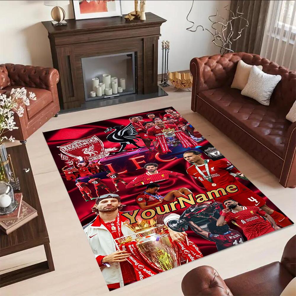Liverpool Customize Text Area Rug Suitable for Decorate Room Outdoor Kitchen Bedrooms Antislip Carpet Office Home Decor