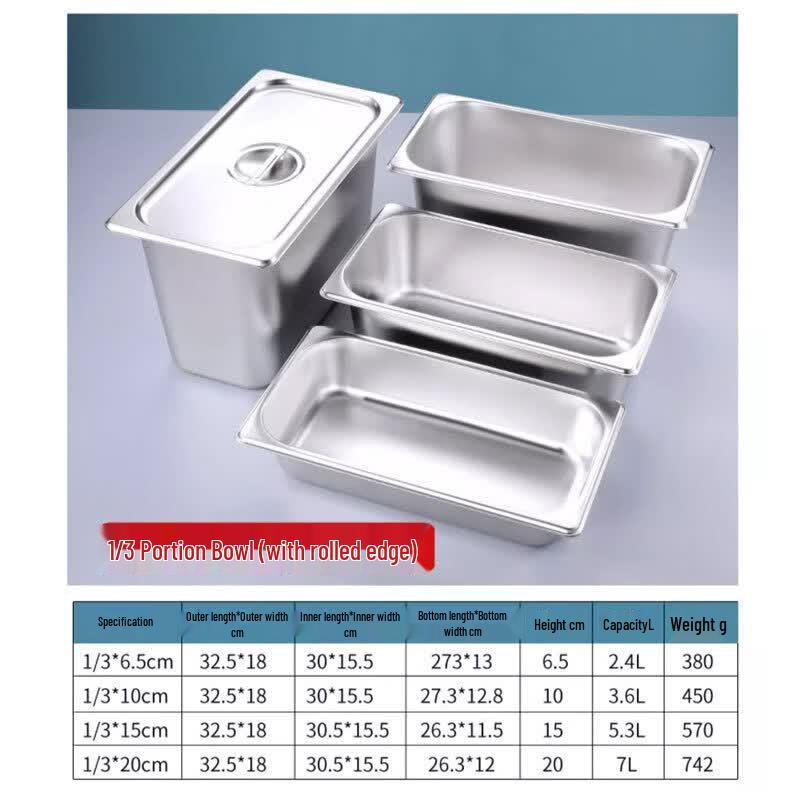 Commercial Stainless Steel Storage Container with Lid