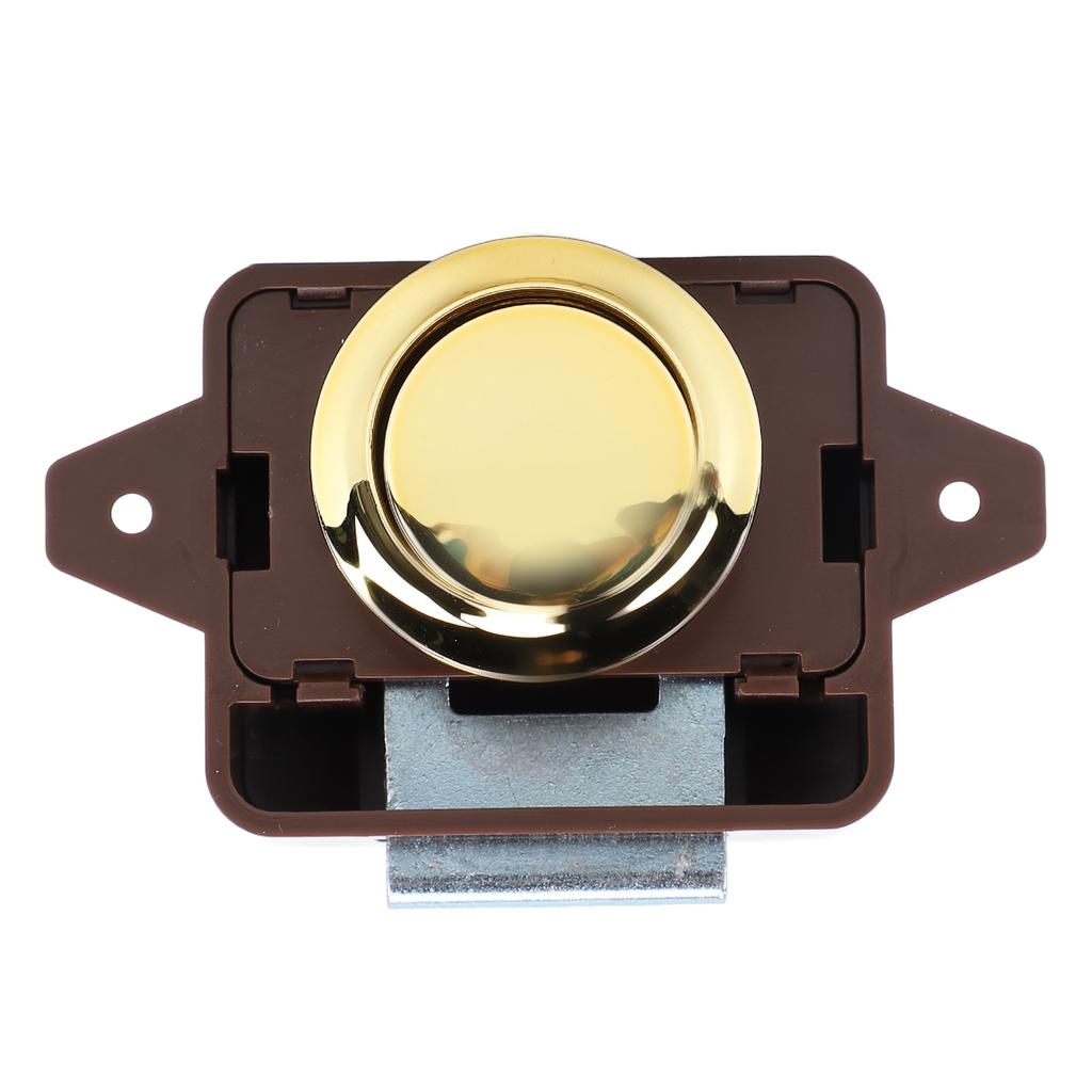 Cabinet Push Button Latch Stylish Look Keyless Cupboard Door Push Button Lock Latch for RV Yacht Motorhome Campervan
