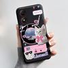 Casing For ZTE Blade A34 / A54 4G Phone Case Shell Aesthetic Cute Cat Astronaut Soft TPU Silicone Black Protective Cover Bumper