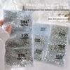 1440pcs Flat-Bottom Rhinestone Nail Art Accessories: Shiny Austrian Crystal Silver-White AB Small Round Glass Rhinestones for Nail Decoration.
