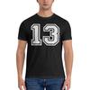 980 Number 13 Retro Hong Kong Style Tshirt Street Hiphop Niche Shirt