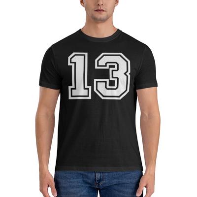 980 Number 13 Retro Hong Kong Style Tshirt Street Hiphop Niche Shirt