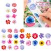 500Pcs Floral Sealing Sticker Wrapping Label for Seal Envelope Invitation Scrapbooking Journal Packaging Home Decoration