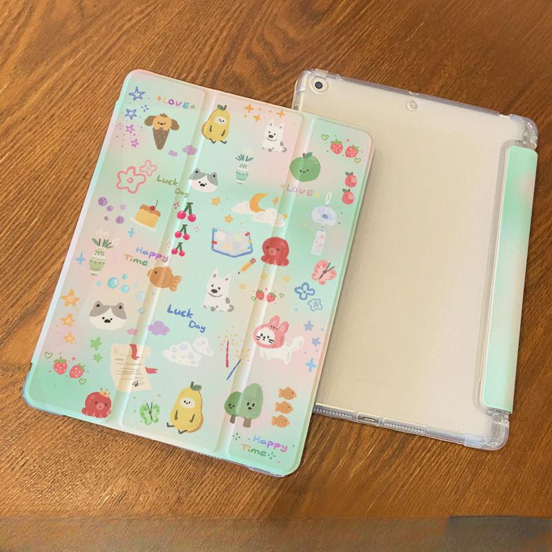 

Чехол для iPad 2021 9th Swoosh Cloudy Pattern iPad Tri-fold TPU Case для iPad 2022 10th Air5 10.9 mini6/5/4 с держателем для карандашей iPad Air6（13）