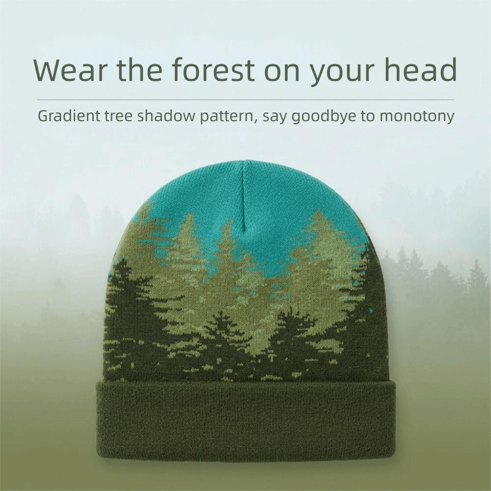 Thick Knit Knitted Beanie Ear Protection Warm Outdoor Sports Hat  Autumn/Winter Activities