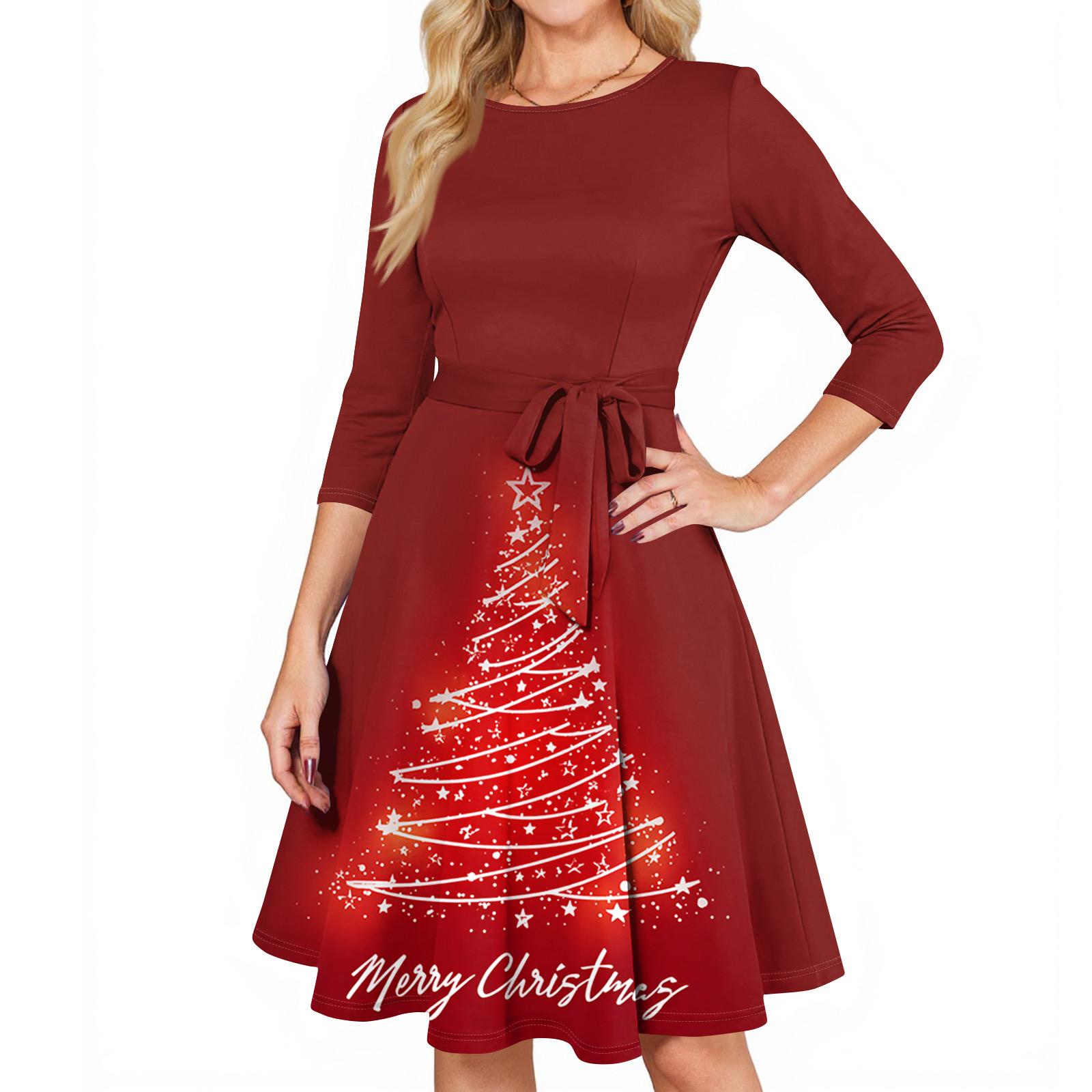 

Женские коктейльные платья с рукавом 3/4, винтажное платье для гостьи на свадьбу XL арбуз красный