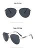 J8588 Ultra-Light European Aviator Sunglasses: Men's Large Frame Polarized UV Protection for Driving and Fishing.
