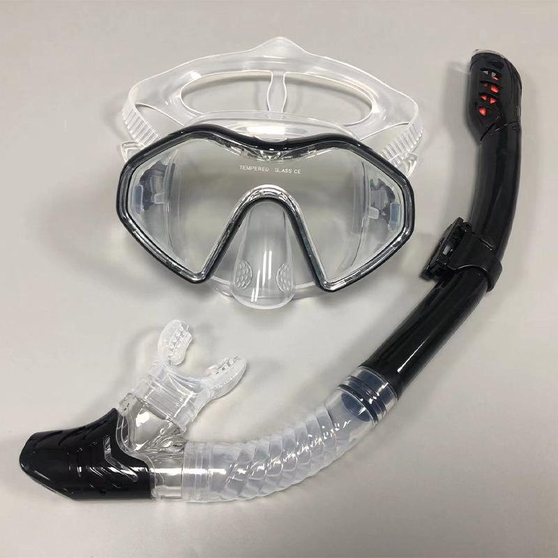 

Подводное плавание с маской, полумаска для лица, набор, маски-респираторы для дайвинга, защита от запотевания, безопасное дыхание, маски для снорклинга для кристально чистого обзора