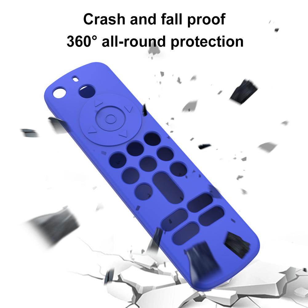 Silikon-Fernbedienungshülle mit Lanyard Schutzhülle für Controller Skin Fernbedienungshülle für Fire TV Stick HD/Fire TV Stick 4K 2. Gen