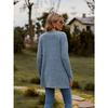 Damen Strickjacke Pullover Langarm Einfarbig Gestreift Gestrickt Herbst Winter Mode