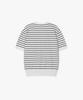 Peullojeulum Stripe Henleyneck Cotton Knit Ivory