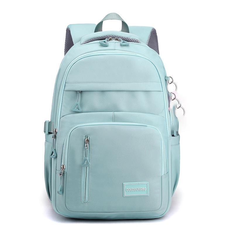 Girls School Bag Pendant Backpack Travel Rucksack Pockets Waterproof Casual Schoolbag Teenager