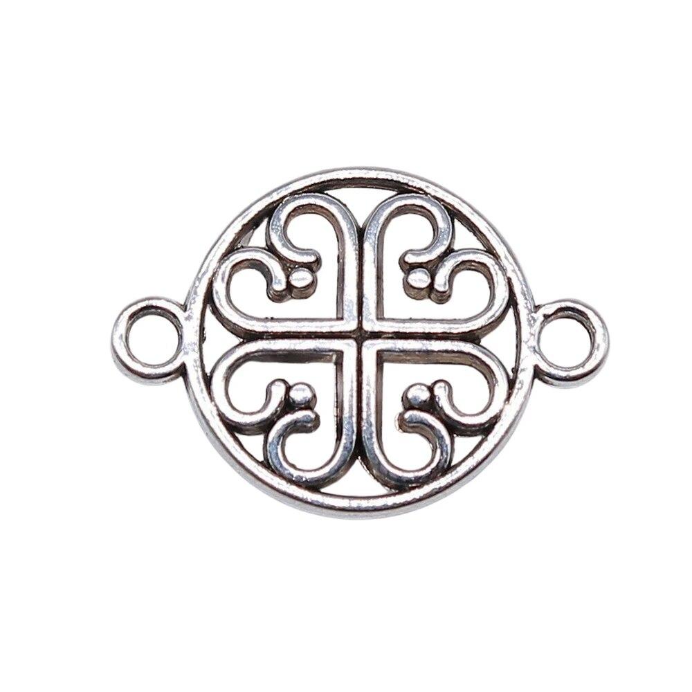 Flower Plaque Connector Components Pendant Diy Jewelry Pendants