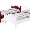Wooden Scale 1:12 Exquisite Dollhouse Mini Single Bed Decor for Playing