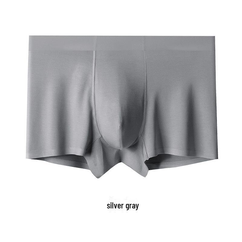 Recycled Fiber Men's Seamless Antibacterial Modal Boxer Briefs - Breathable and High Quality