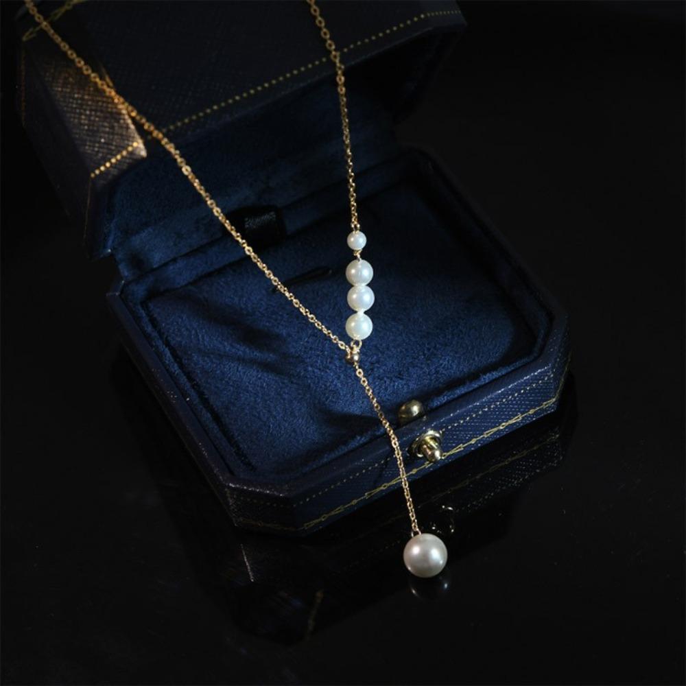 Pearl Necklace Women's Summer French Light Luxury High-end Design