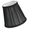 3PCS E14 ClipOn Cloth Lamp Shade Modern Fabric Lampshade Table Light Cover for Candle Chandelier(Black )