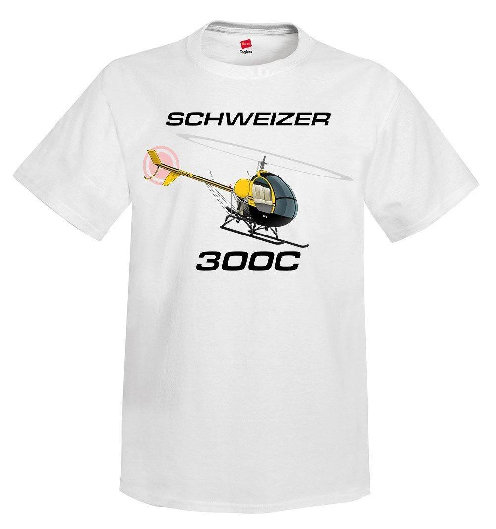 Schweizer 300 CBI (Yellow) Helicopter T-Shirt - Personalized w/ Your N# L