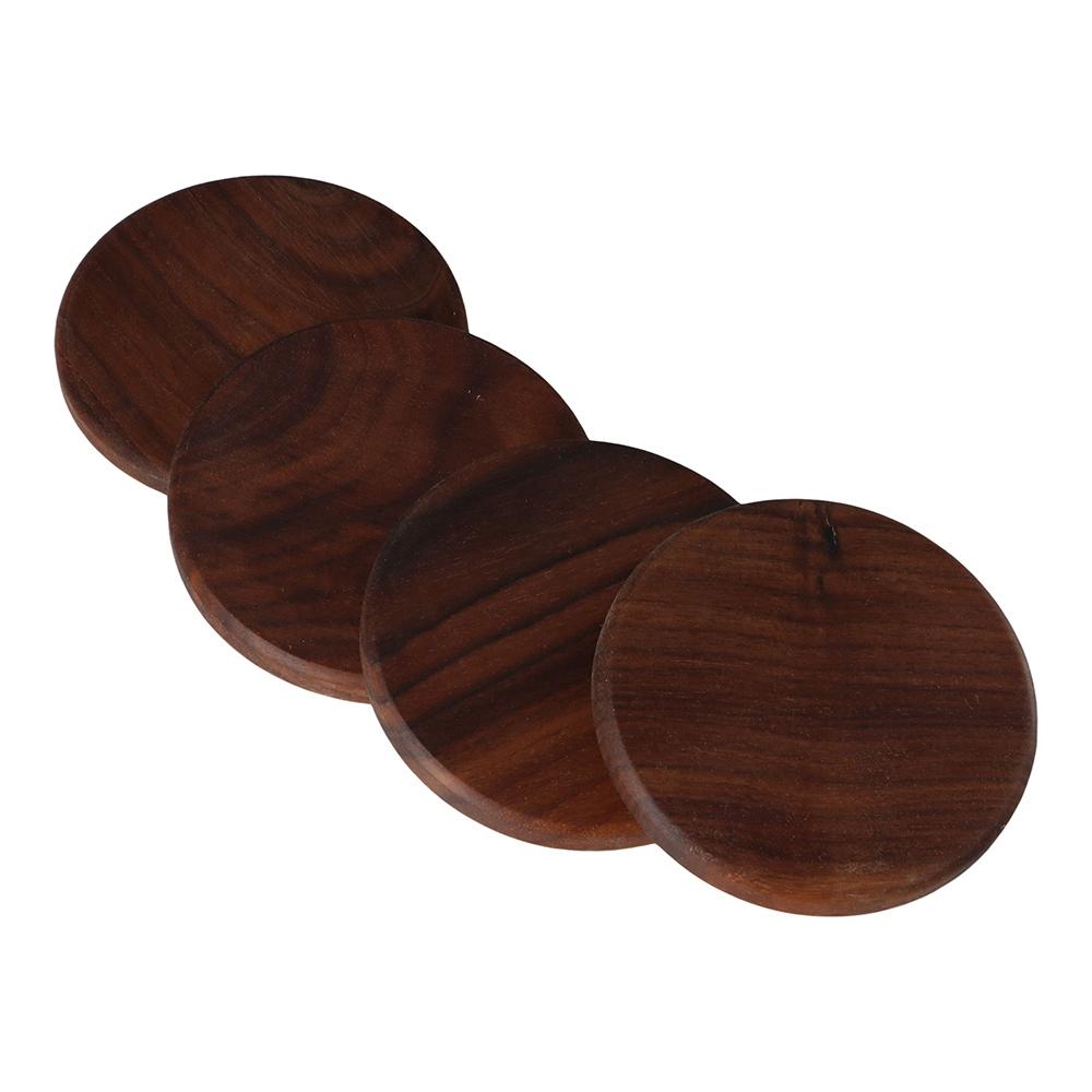 

Круглые прочные подставки под кофейные чашки из дерева, коврик для чашек, подставка для посуды, подставка для чашек, салфетки для столовых приборов Peach wood 4