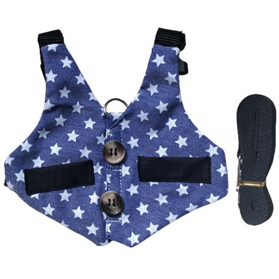 Kaninchengeschirr Gentleman Weste Design Spaziergang Sicherheit Stoff Haustierleinen Brustgurt für Häschen