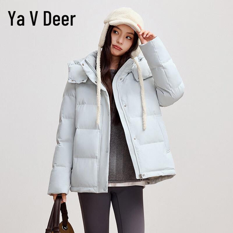 Yalu Women's 2025 A/W Graphene Short Down Jacket with Detachable Hood