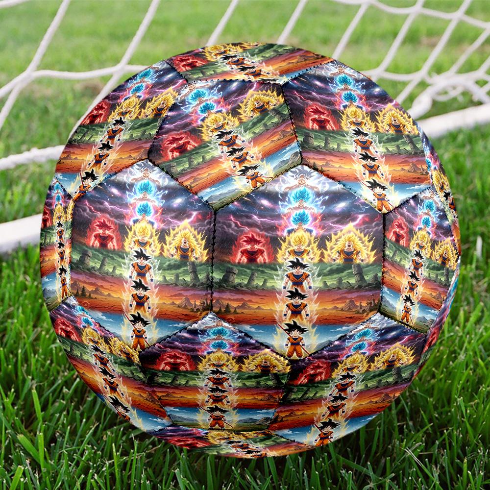 DRAGON BALL Print Size 5 Soccer Ball, Standard Match Football for Sports Game and Team Practice, Ideal Gift for Soccer Fans