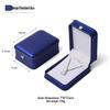 Elegant Crown Waist-Cinching Silver Pendant Box with Diamond Accents - Luxury Necklace Jewelry Packaging Box