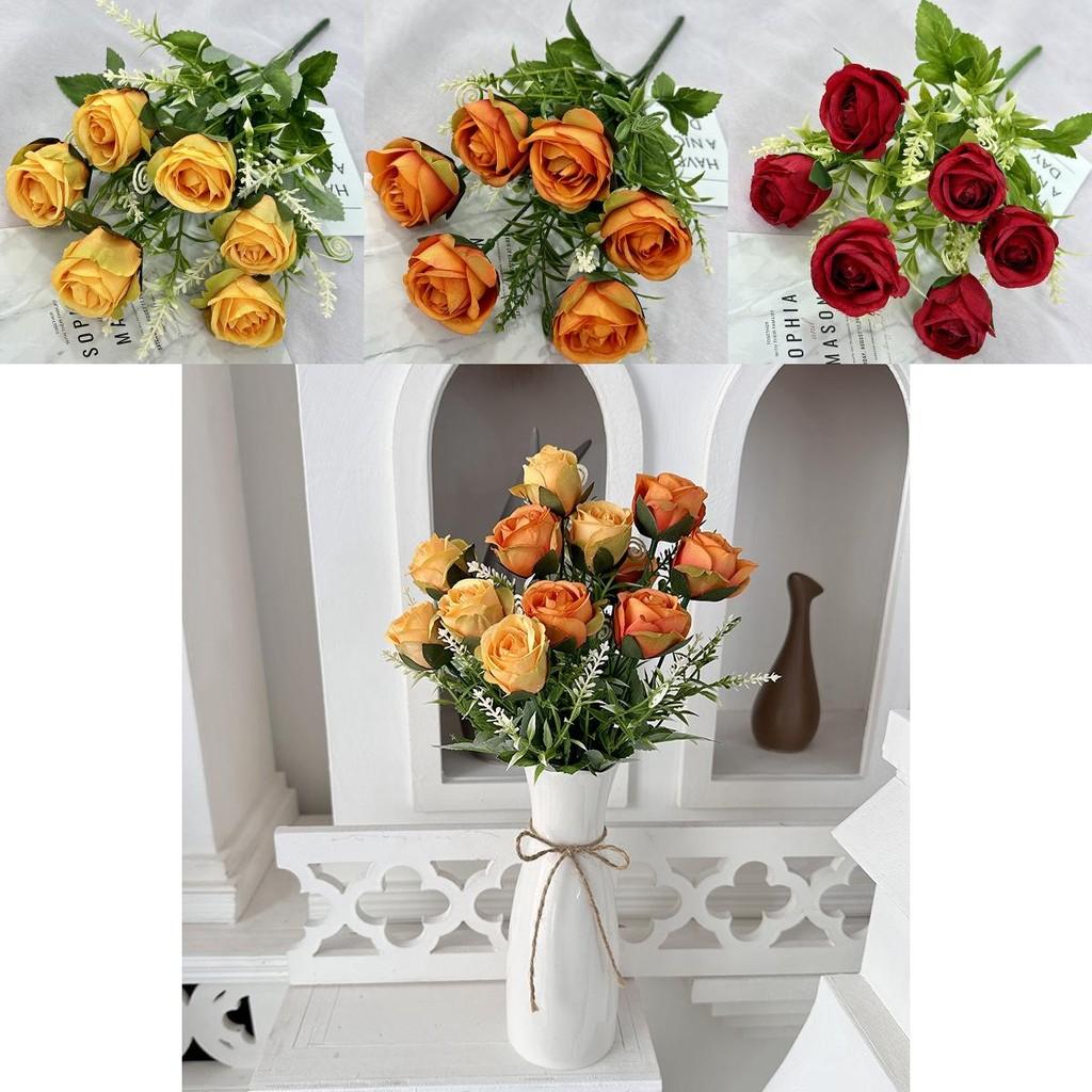 Romantic Rose Wedding Bouquet Artificial Flowers For Bridal Decor And Event Table Arrangements