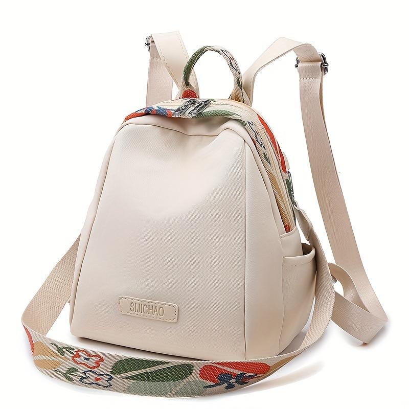 Women s bag backpack shoulder bag Oxford cloth waterproof fashion belly shell bag commuter ethnic style simple leisure