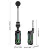 Snsowed Wireless Saxophone Microphone HD Sound Lossless Capture 360-Degree Adjustable Clip Rechargeable for Saxophone Flute Clarinet Performance