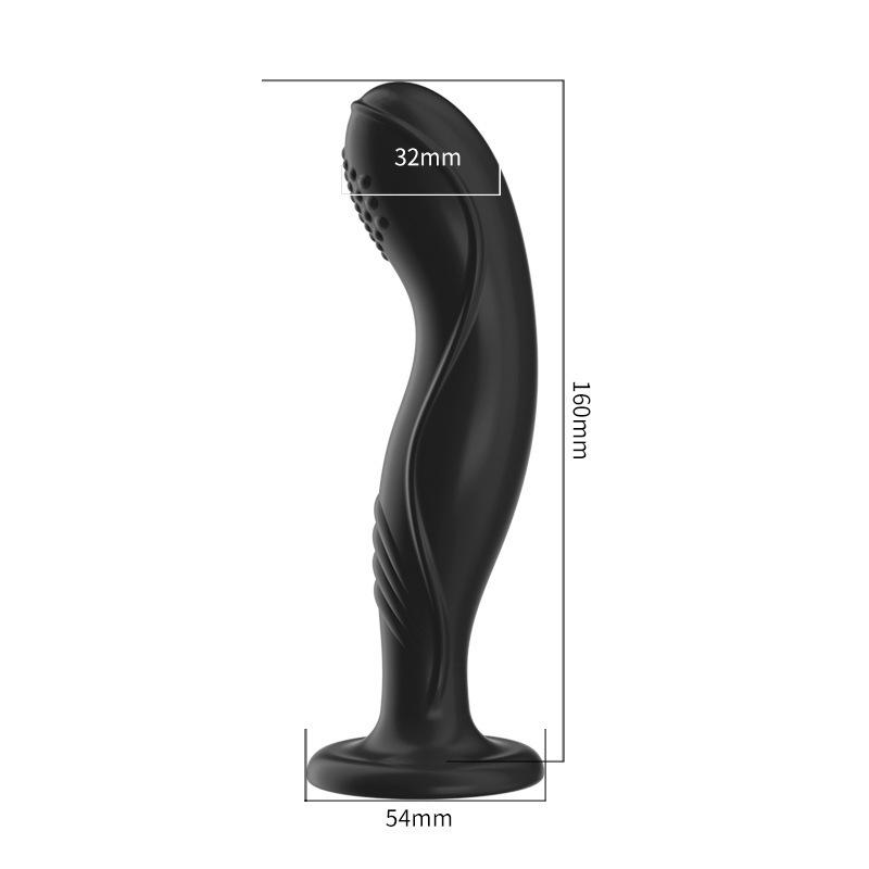 Silicona Anal consolador de tope de tope masajeador de próstata anal estimulación g-spot clítoral juguetes sexuales de adultos p