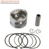 Motorcycle 57mm Piston Kit For Piaggio Fly 125 Liberty Zip Typhoon 125cc 2V 4T Scooter Engine Parts